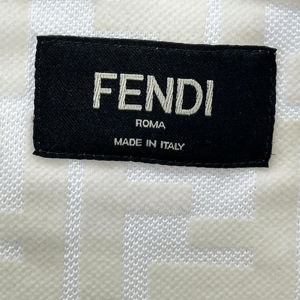 Fendi White Zucca All Over Pattern T-Shirt — view 3
