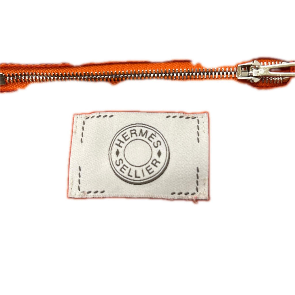 Hermes Orange Nylon Series Zip Up Vest — view 4