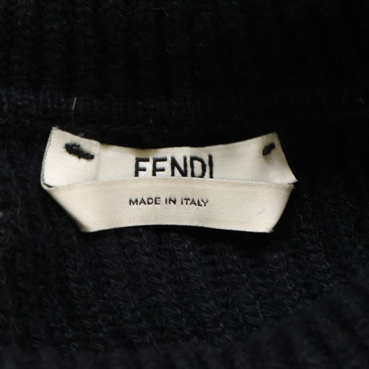 Fendi Cashmere High Neck Knit Sweater with Pom 38 — view 3
