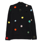 Fendi Cashmere High Neck Knit Sweater with Pom 38