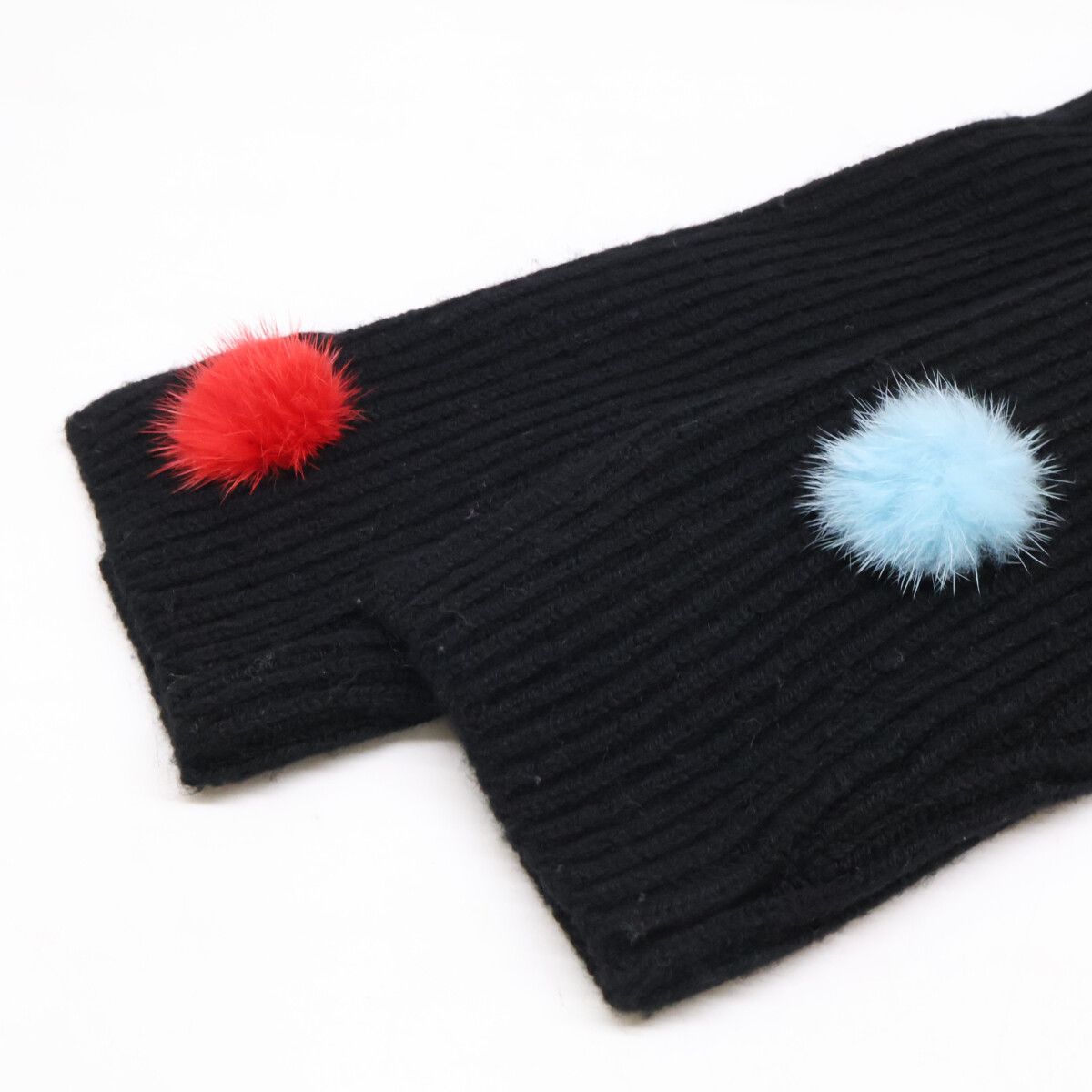 Fendi Cashmere High Neck Knit Sweater with Pom 38 — view 6