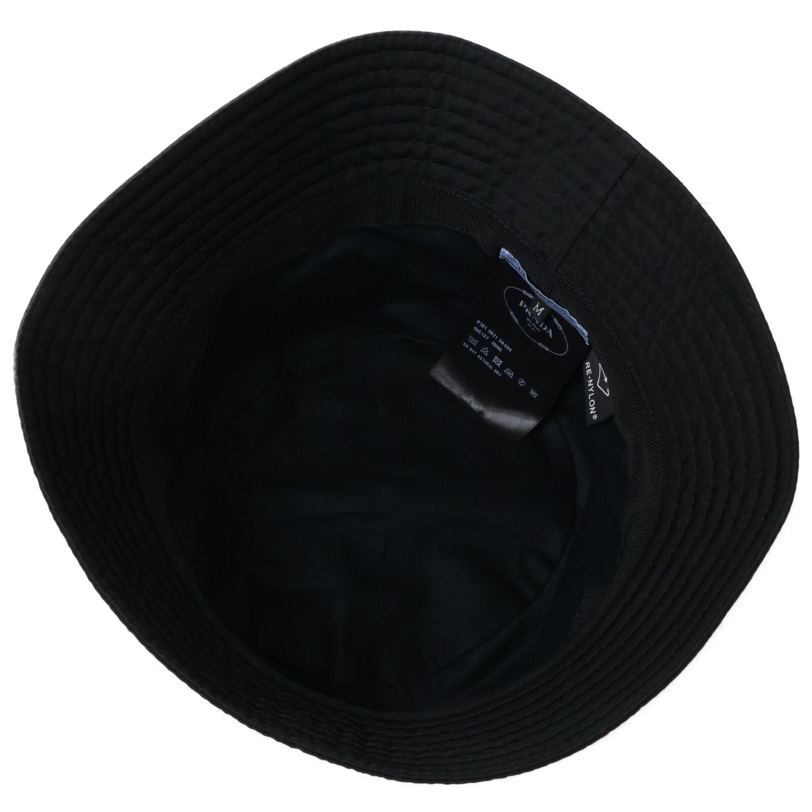 Prada Re-Nylon Triangle Logo Bucket — view 6