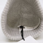 Celine Triomphe Cashmere Knit Hat with Patch — view 7