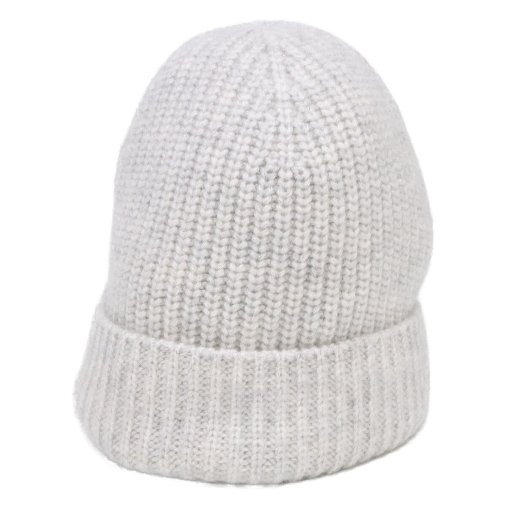 Celine Triomphe Cashmere Knit Hat with Patch — view 2