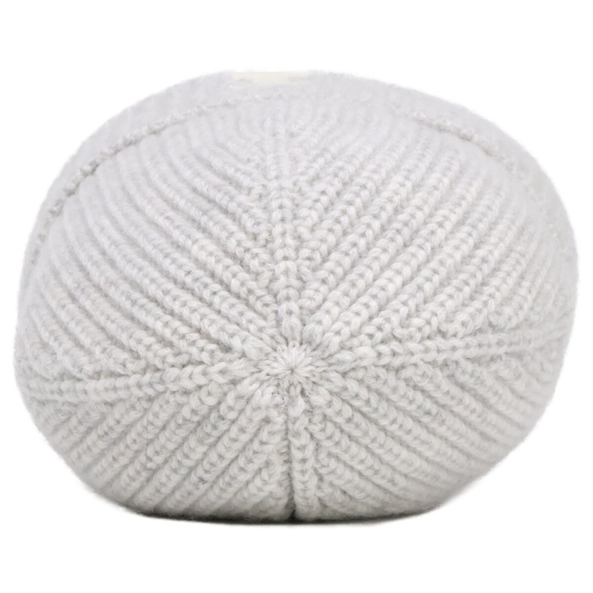 Celine Triomphe Cashmere Knit Hat with Patch — view 6