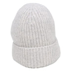 Celine Triomphe Cashmere Knit Hat with Patch — view 4