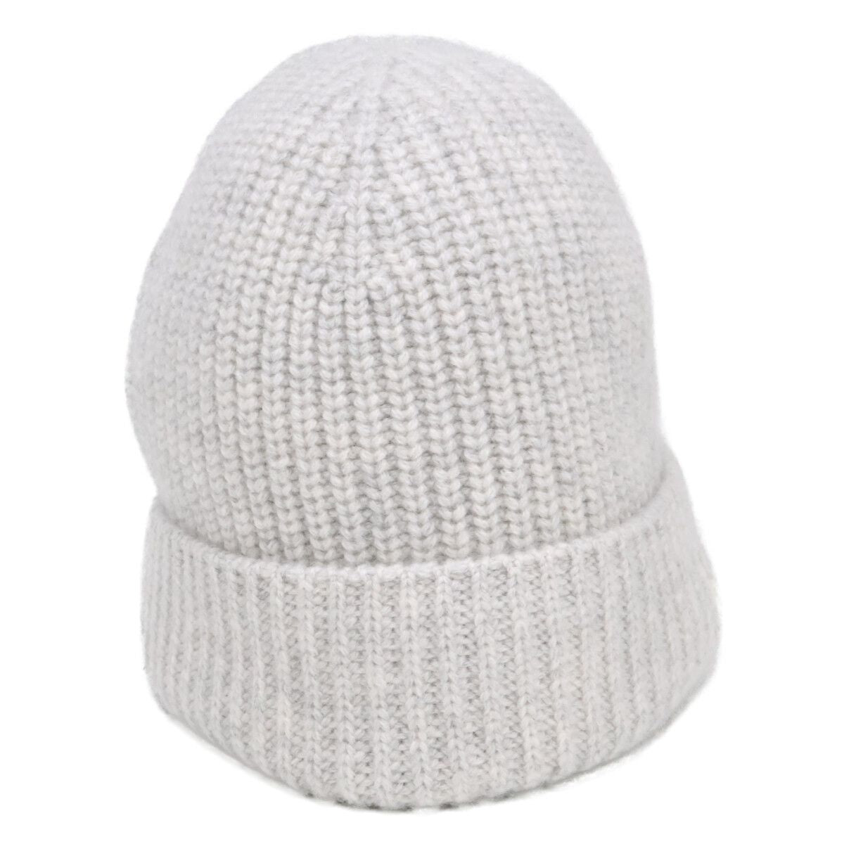 Celine Triomphe Cashmere Knit Hat with Patch — view 4