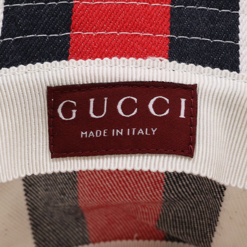 Gucci Web Stripe Bucket Hat M 58 — view 7