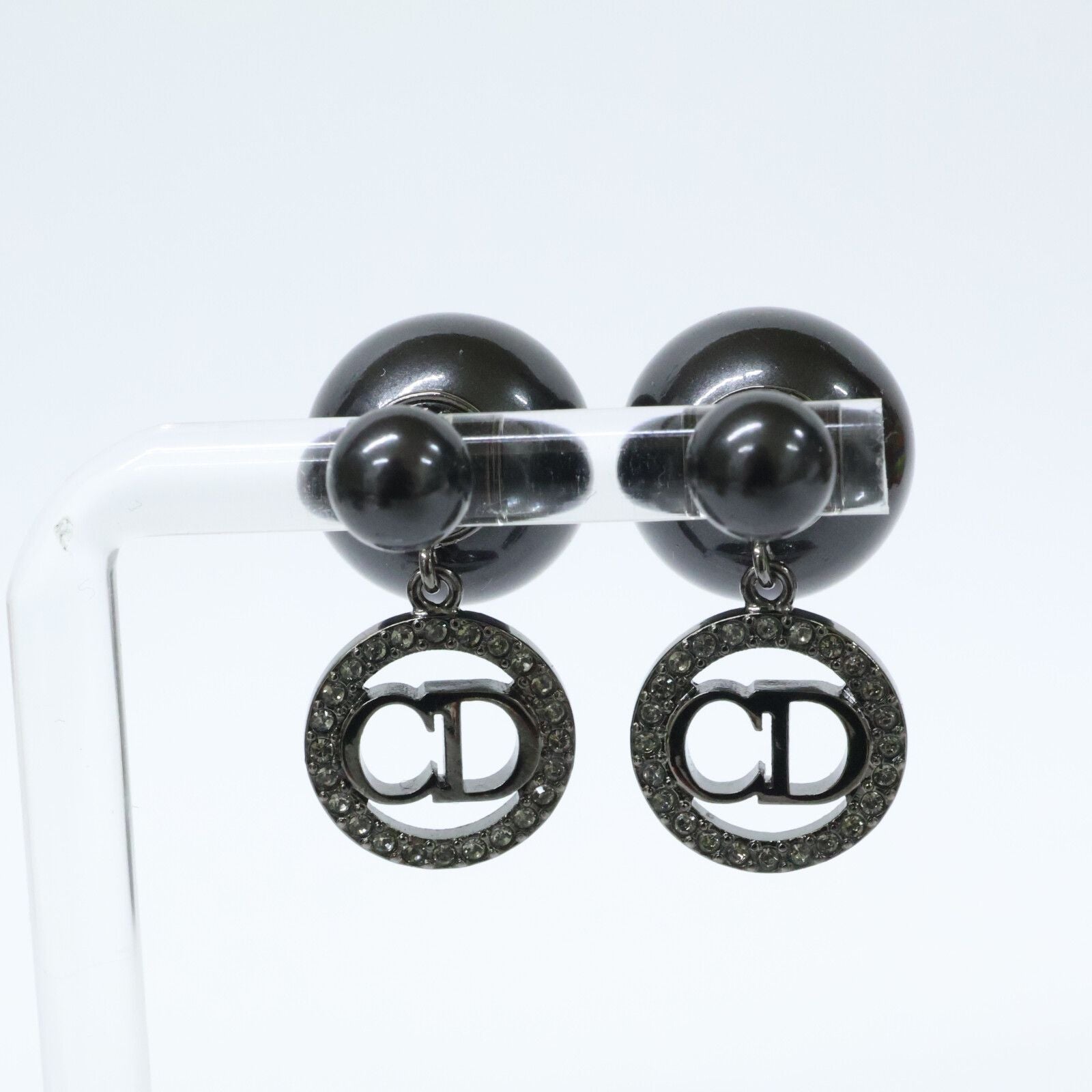 Dior Tribales Tribal Metal Resin Pearl Crystal Earring