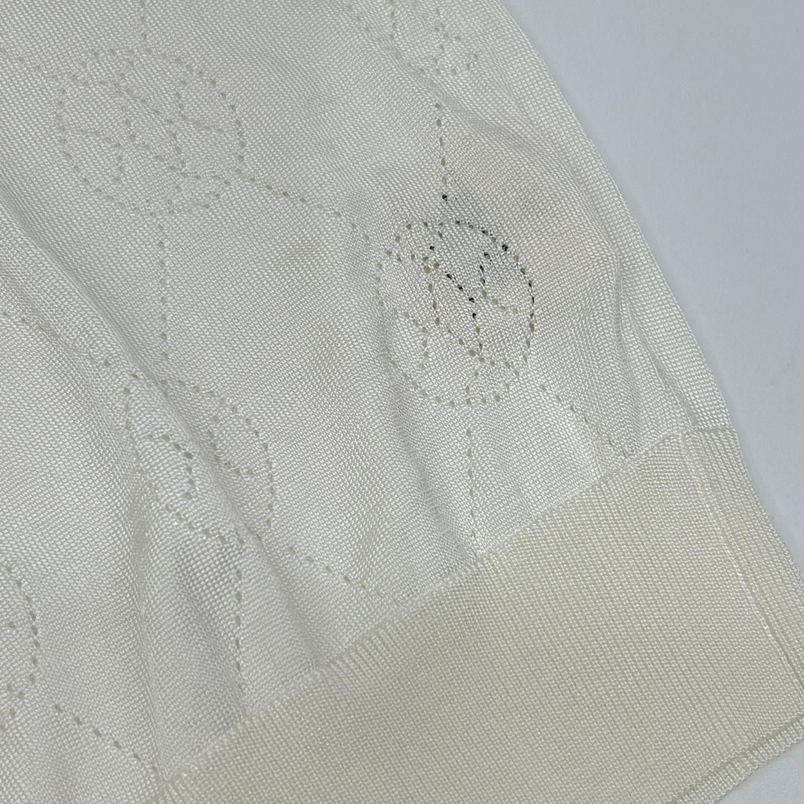 Hermes White Lift Short Sleeve Knit 40 Sweater — view 7