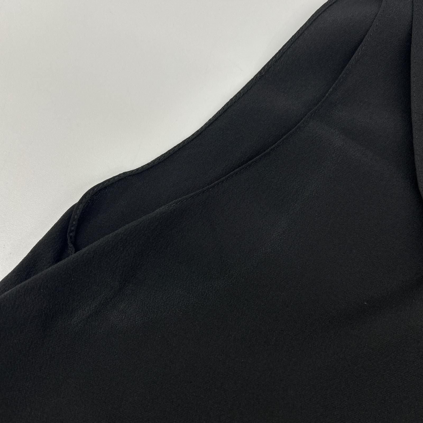 Hermes Black Silk Sleeveless Blouse 42 — view 6