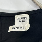 Hermes Black Silk Sleeveless Blouse 42 — view 3