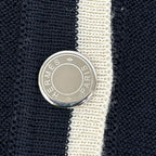 Hermes Navy Series Button Knit Sweater 42 — view 8