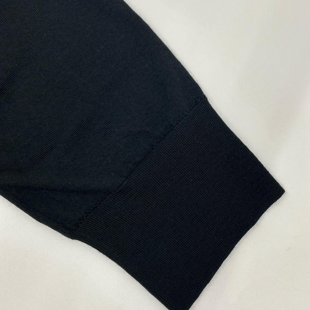 Hermes Era Black Cashmere Short Sleeve Cardigan 42 — view 3