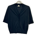Hermes Era Black Cashmere Short Sleeve Cardigan 42