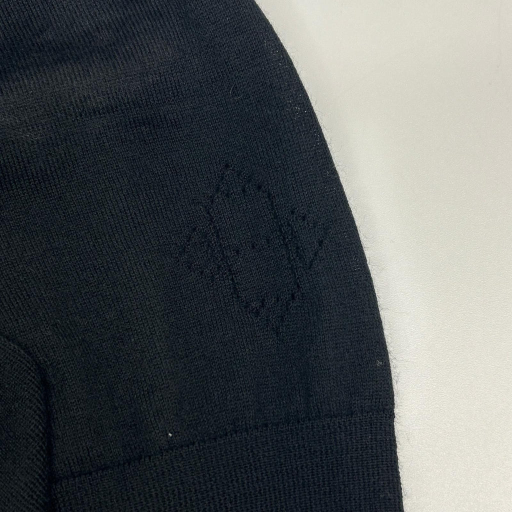 Hermes Era Black Cashmere Short Sleeve Cardigan 42 — view 7