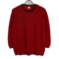 Hermes Red Shoulder Series Button Knit Sweater 42
