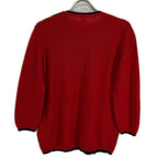 Hermes Red Shoulder Series Button Knit Sweater 42 — view 2