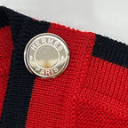 Hermes Red Shoulder Series Button Knit Sweater 42 — view 8