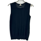 Hermes Era Black Cashmere Sleeveless Knit 36 Sweater