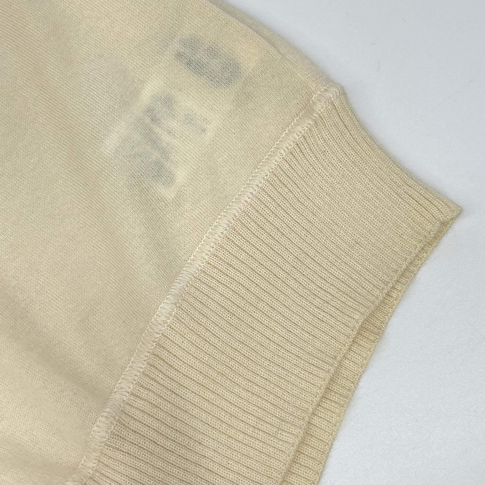Hermes Era Off White Cashmere Sleeveless Knit 36 Sweater — view 7