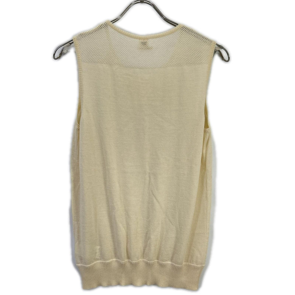 Hermes Era Off White Cashmere Sleeveless Knit 36 Sweater — view 2