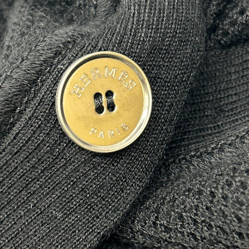 Hermes Era Black Cashmere Cardigan 34 — view 7