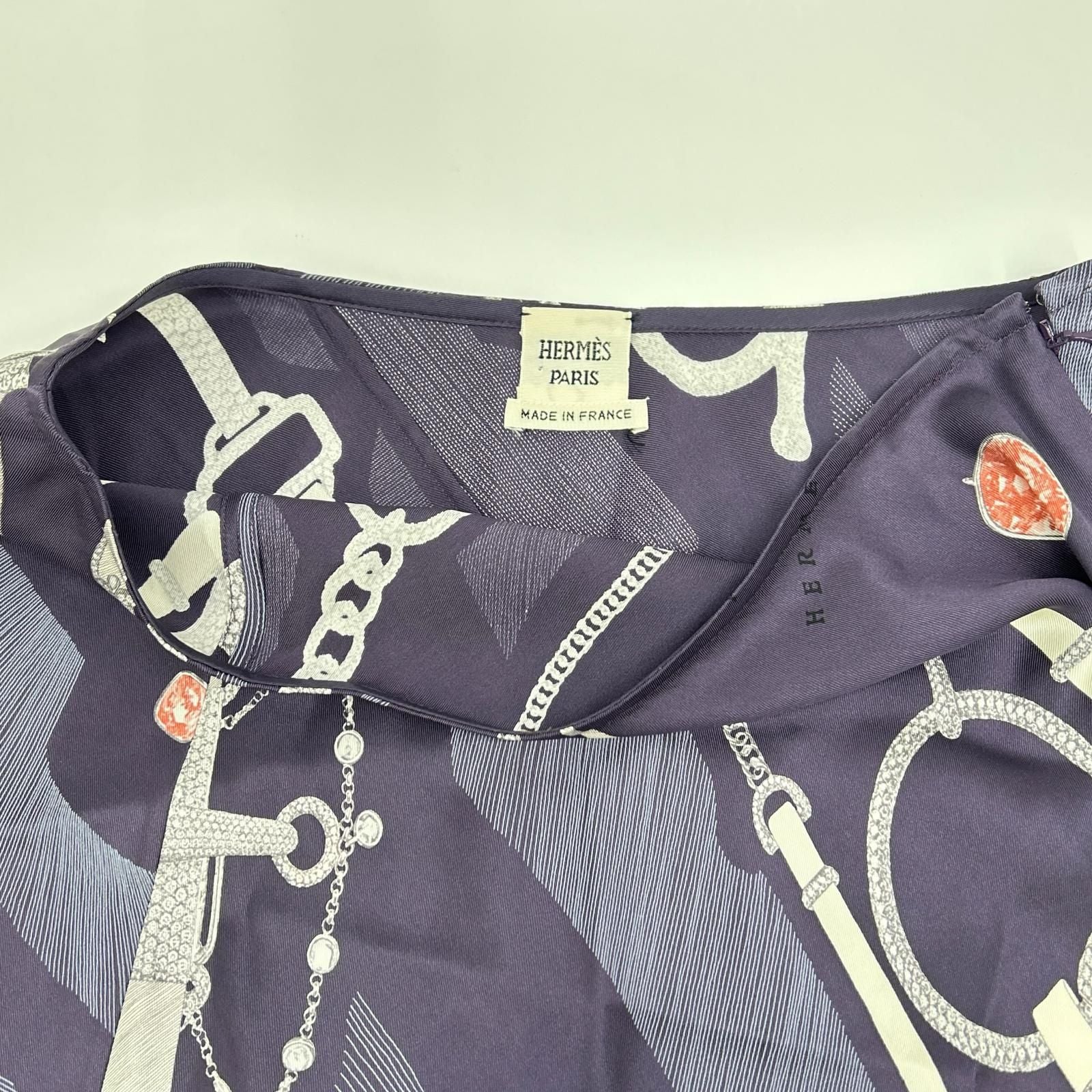Hermes Etude Pour Une Parure de Gala Silk Skirt 40 — view 6