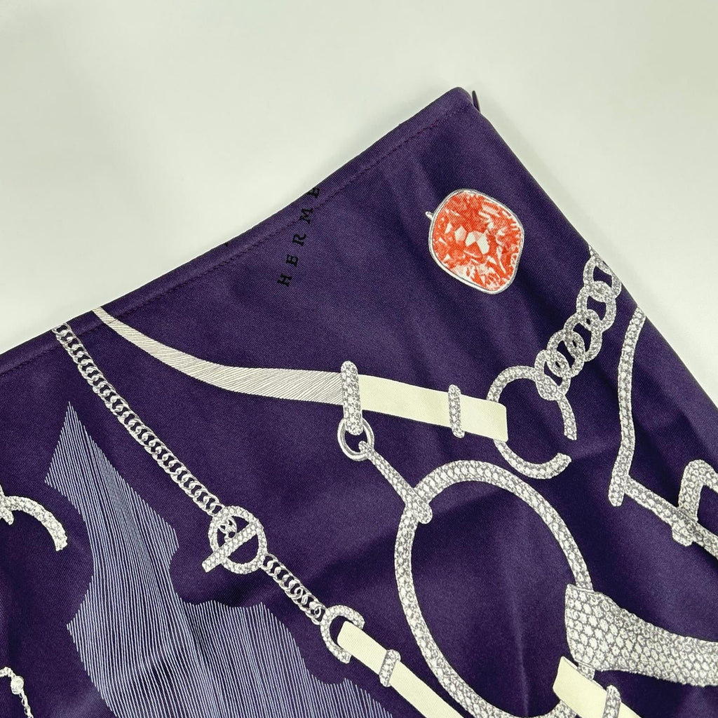 Hermes Etude Pour Une Parure de Gala Silk Skirt 40 — view 5