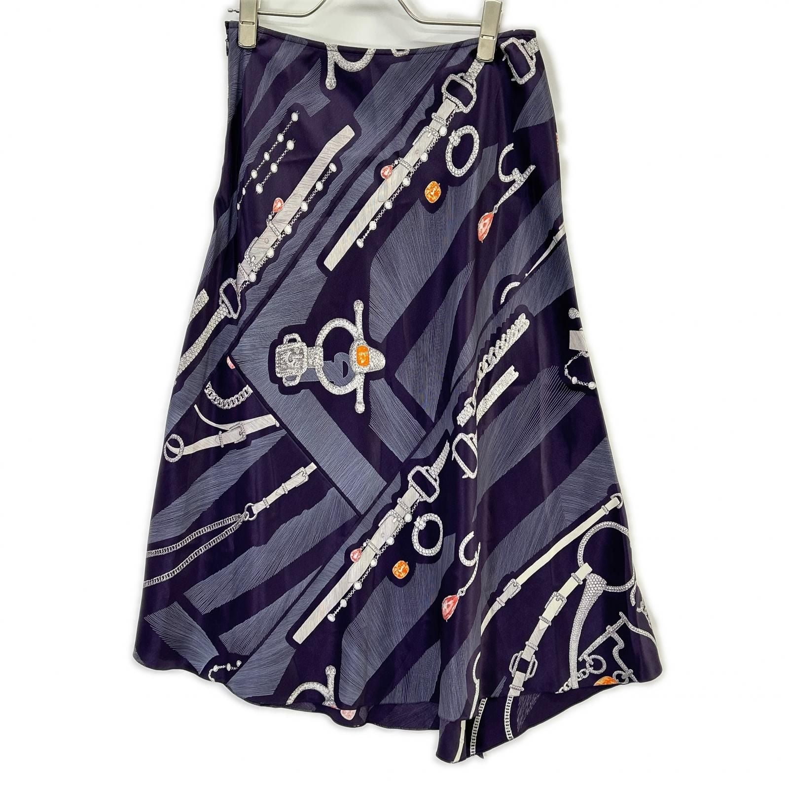 Hermes Etude Pour Une Parure de Gala Silk Skirt 40 — view 2