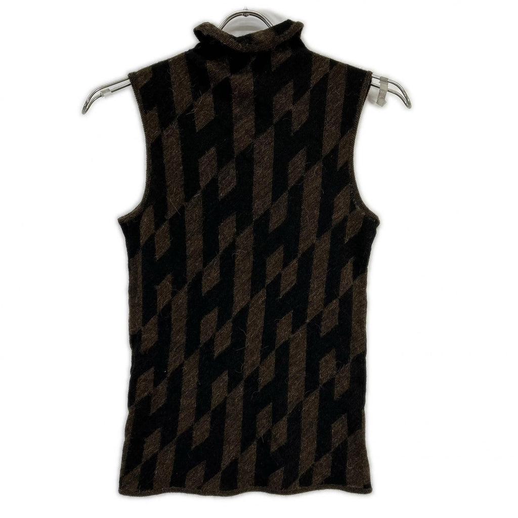 Hermes Era Alpaca Blend Wool Sleeveless Knit 40 Sweater — view 2