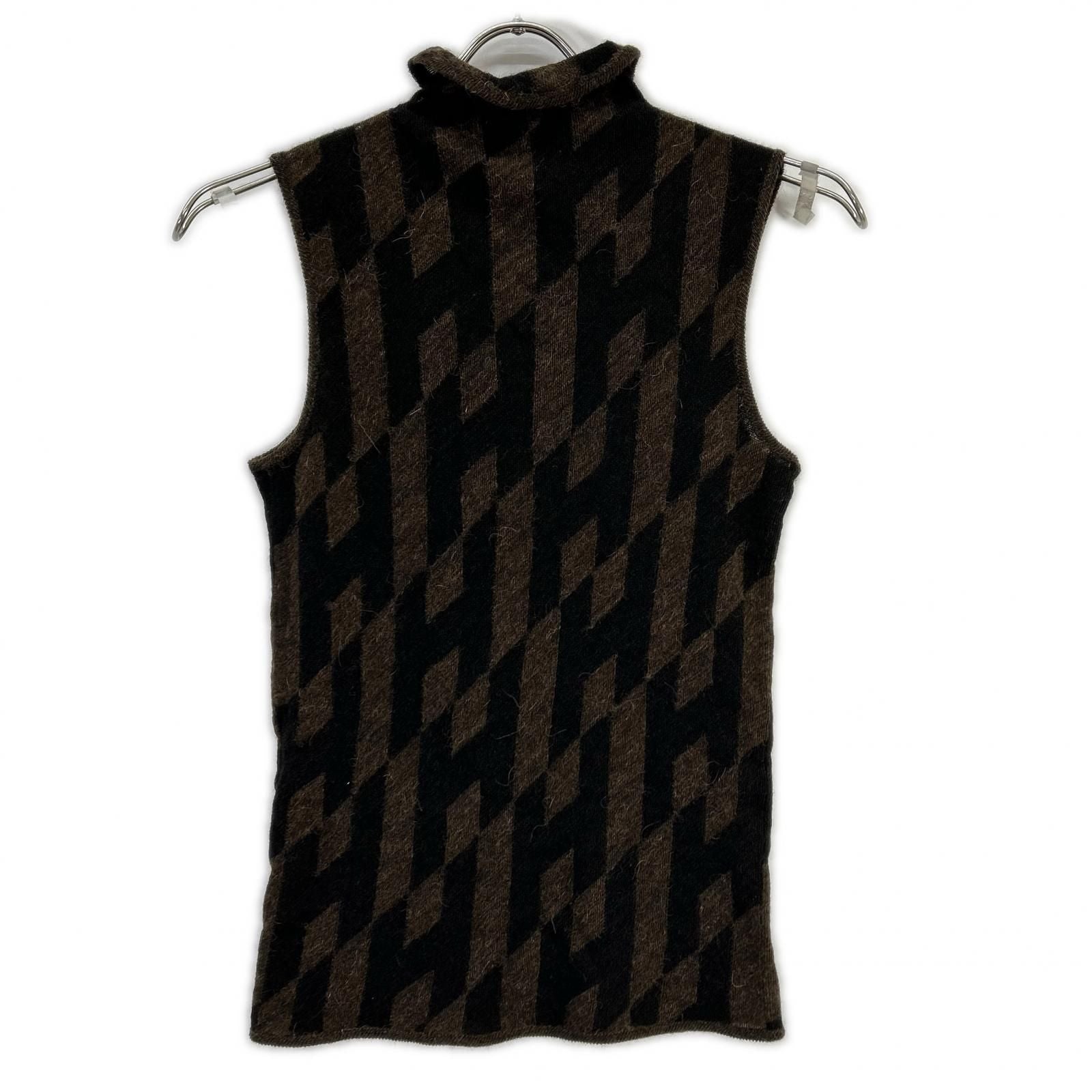 Hermes Era Alpaca Blend Wool Sleeveless Knit 40 Sweater — view 2
