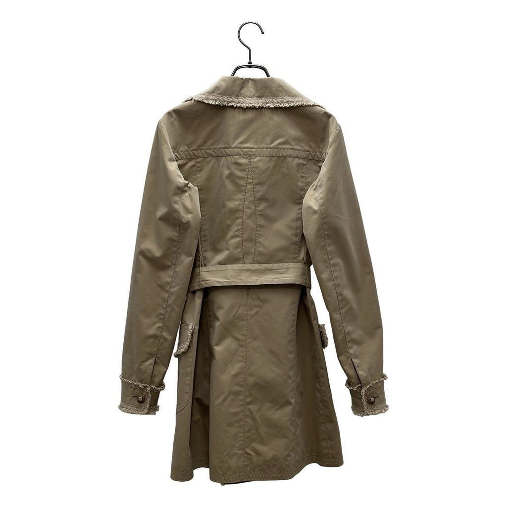Chanel CC Logo Double Spring Coat 36 Beige — view 4