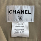 Chanel CC Logo Double Spring Coat 36 Beige — view 7