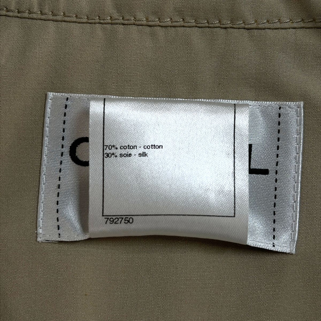 Chanel CC Logo Double Spring Coat 36 Beige — view 8