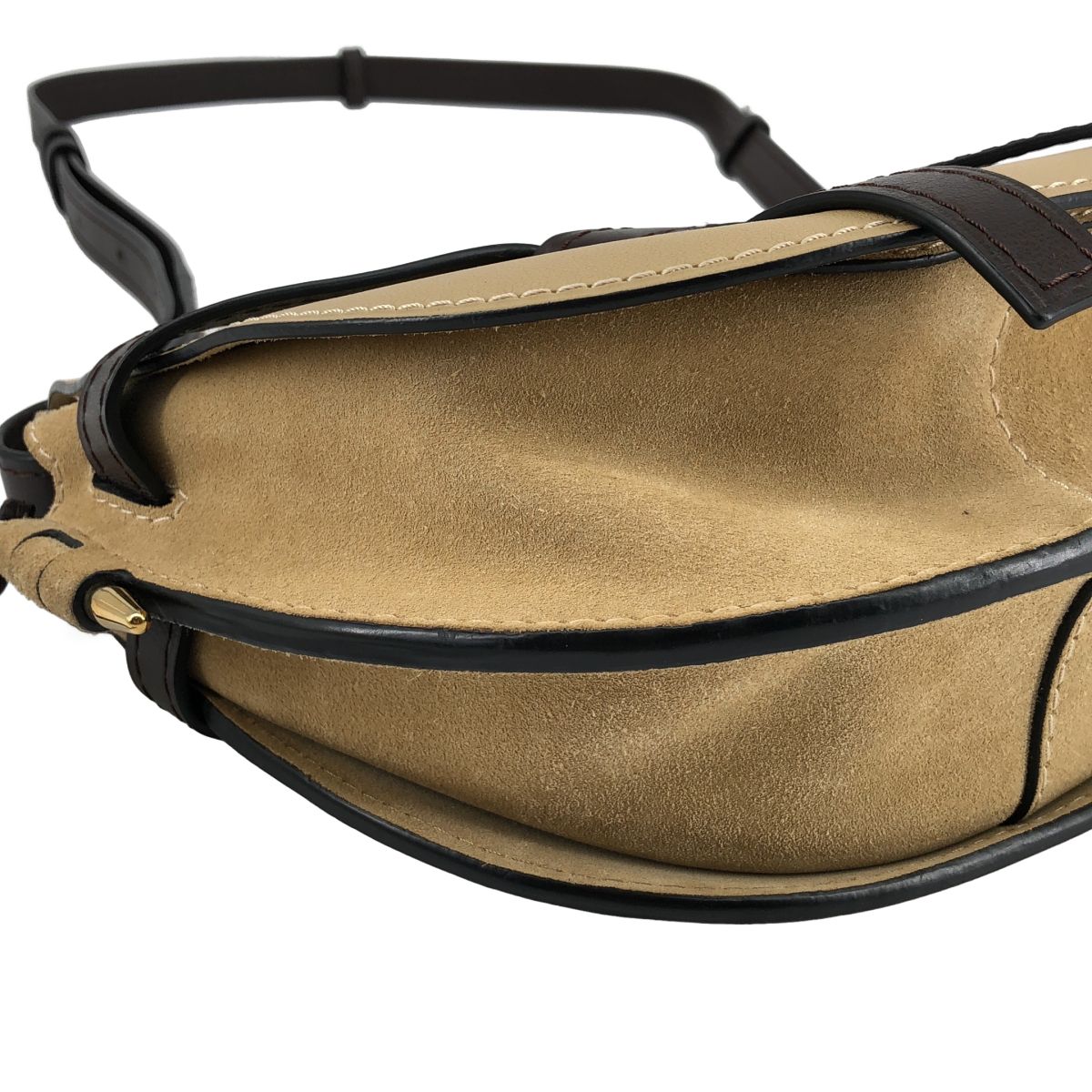 Loewe Gate Dual Small Shoulder Bag Beige Brown — view 8
