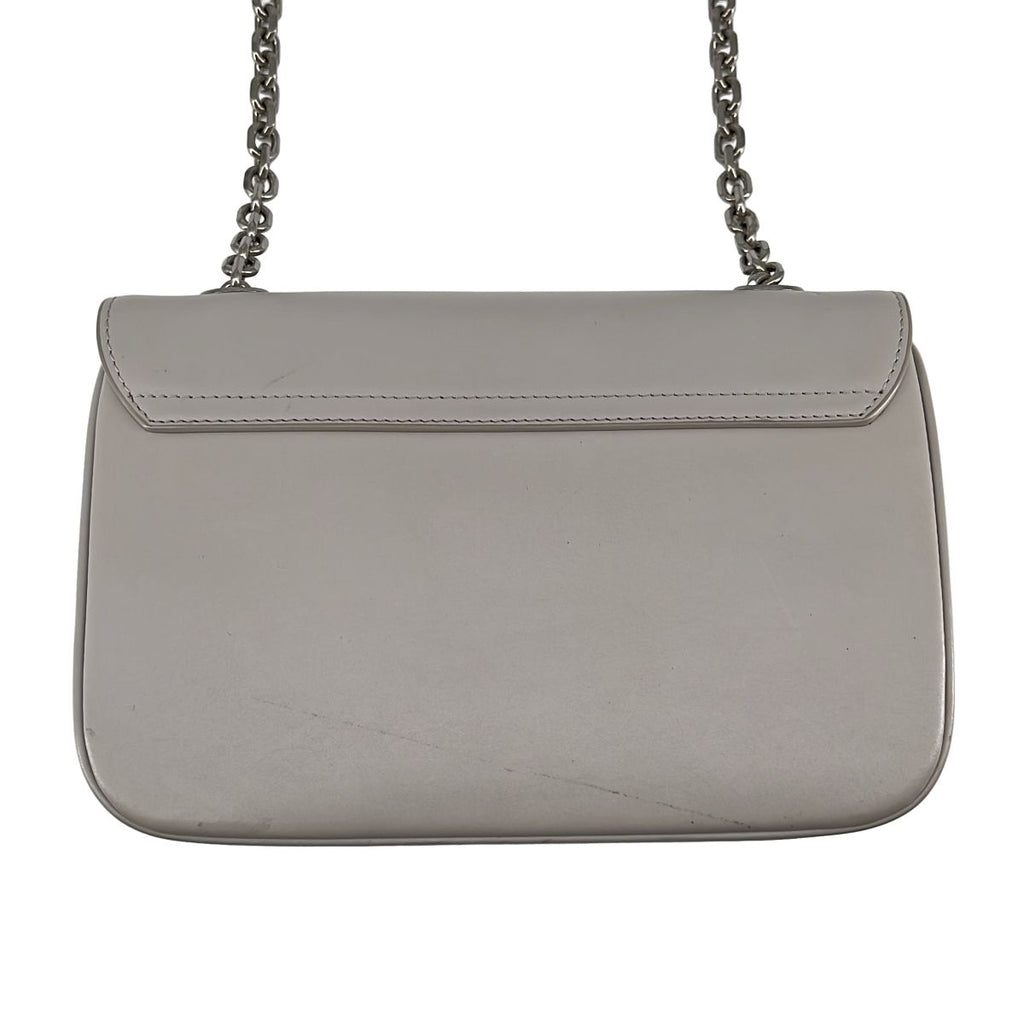 Celine C Motif Chain Shoulder Bag Gray — view 4