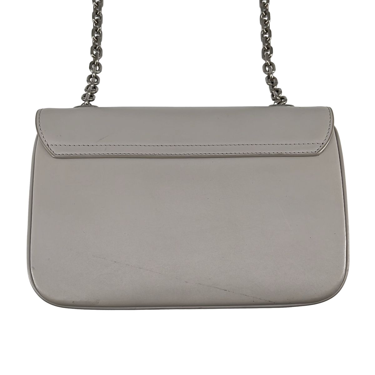 Celine C Motif Chain Shoulder Bag Gray — view 4