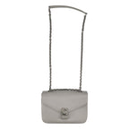 Celine C Motif Chain Shoulder Bag Gray