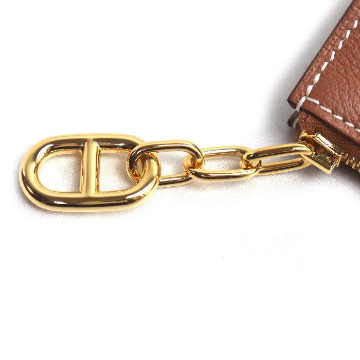 Hermes Zip Azap PM Pouch Gold — view 5