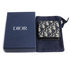 Dior Oblique Coin Case Beige Navy