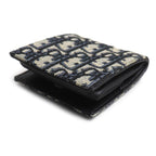 Dior Oblique Coin Case Beige Navy