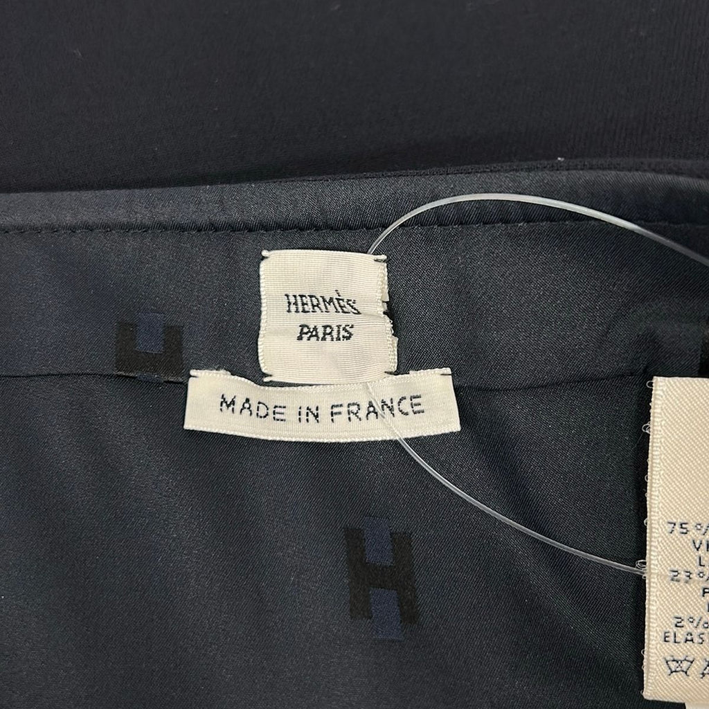 Hermes Skirt 38 M Dark Navy Knee Length — view 3