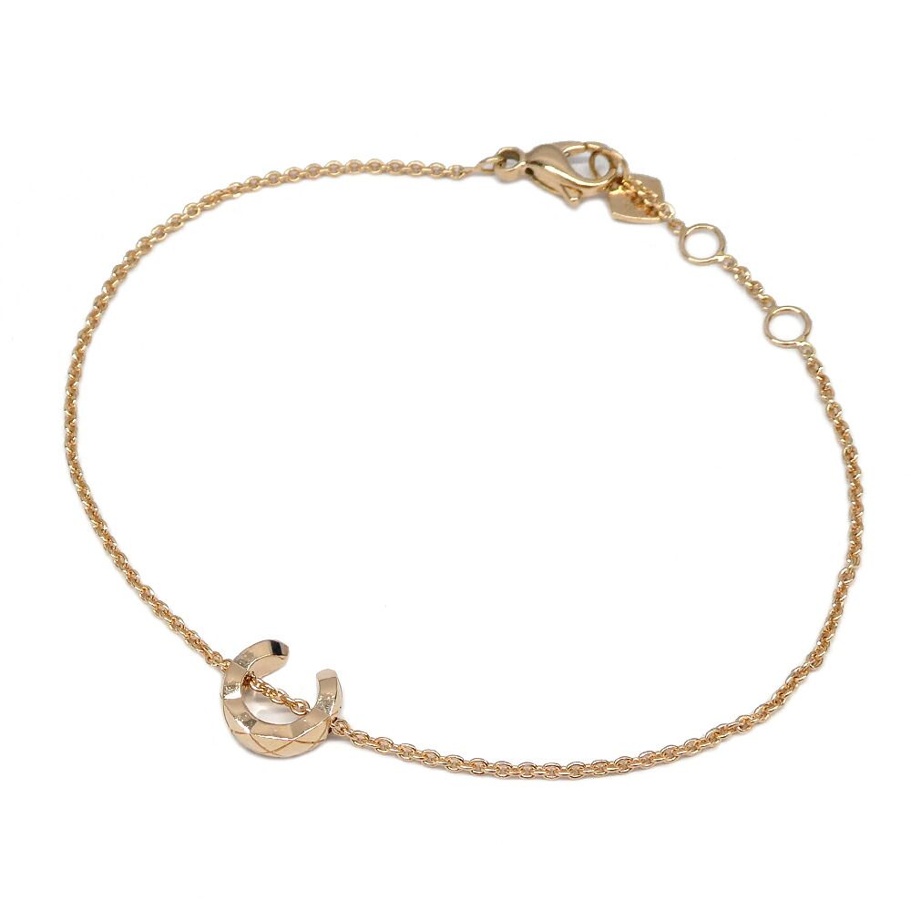 Chanel Coco Crush Collection Bracelet Beige Gold Chain