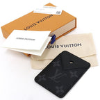 Louis Vuitton Card Holder Magnet Case Monogram Eclipse Black Gray — view 6