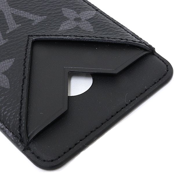 Louis Vuitton Card Holder Magnet Case Monogram Eclipse Black Gray — view 4