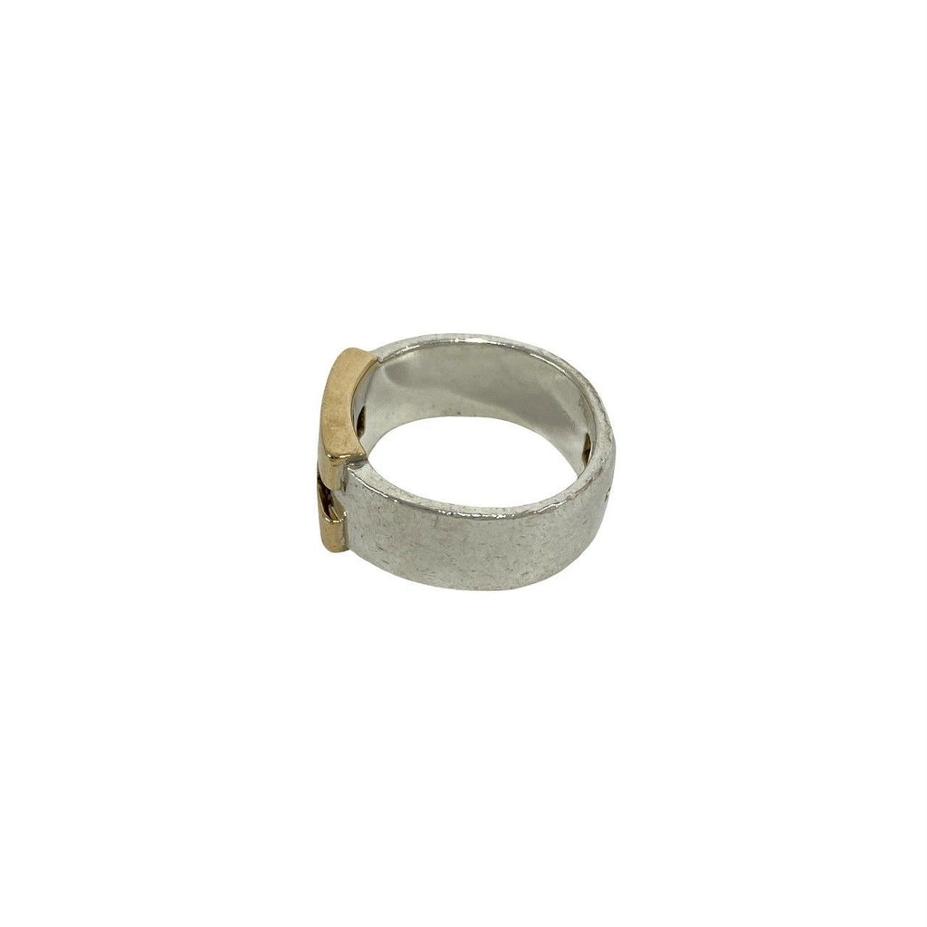 Hermes Ring 925 Sterling Silver Gold — view 4