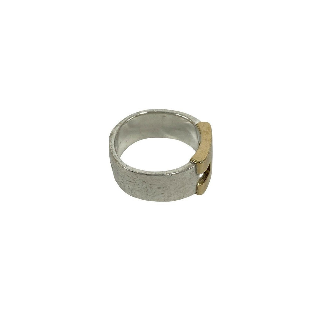 Hermes Ring 925 Sterling Silver Gold — view 5