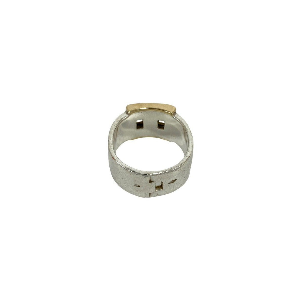 Hermes Ring 925 Sterling Silver Gold — view 6