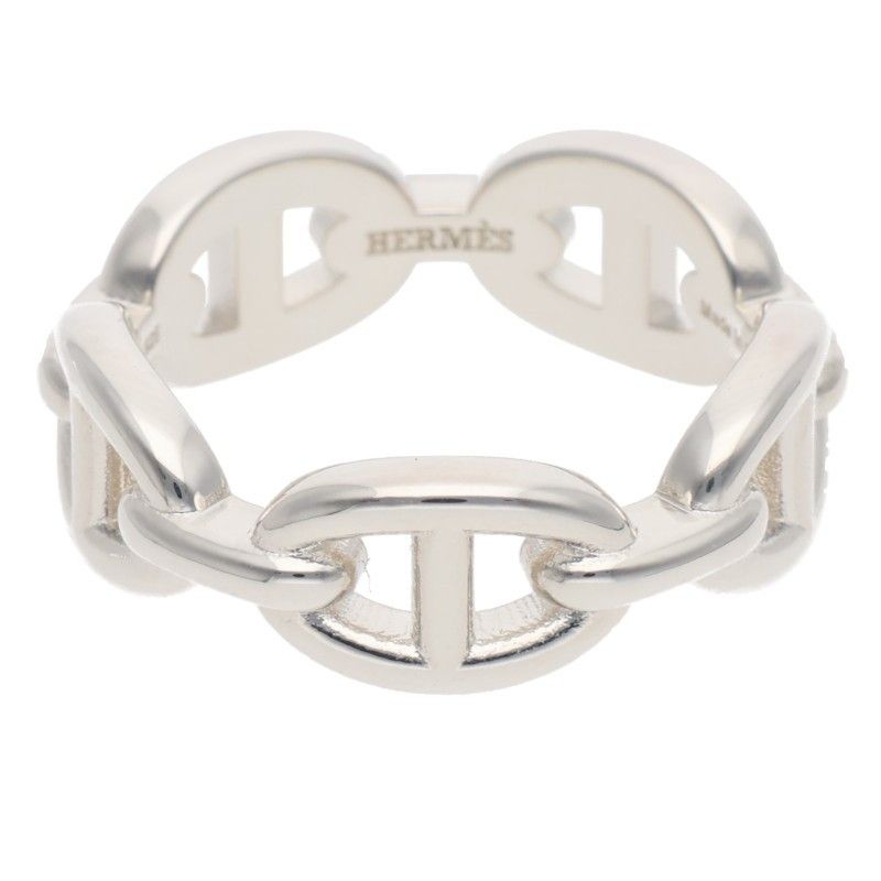 Hermes Chaine D'Ancre Enchainee PM Silver Ring